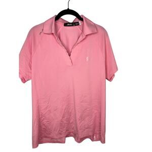 Ralph Lauren Tailored Golf Polo Shirt Women's Size XL RLX Pink Performance